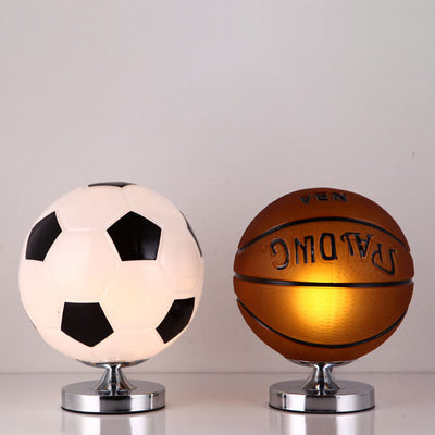 Children's Creative Sports Ball Design 1-Light Table Lamp