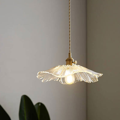 Nordic Light Luxury Brass Glass 1/3-Light Pendant Light