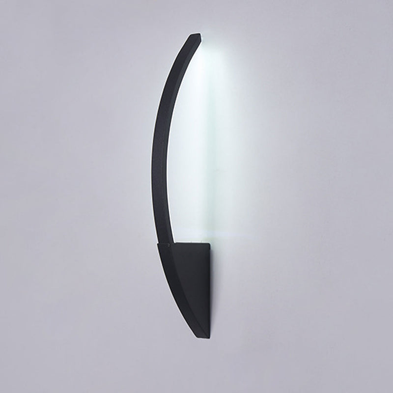 Nordic Minimalist Arc Line LED-Wandleuchte aus Eisen-Acryl 