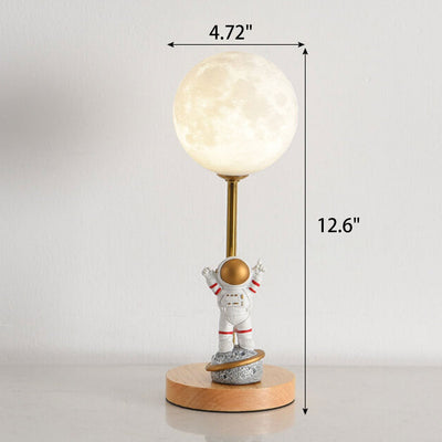 Nordic Creative 3D Printed Moon 1-Licht dekorative Tischlampe