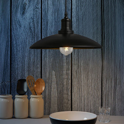 Nordic Vintage Industrial Iron 1-Light Pendant Light