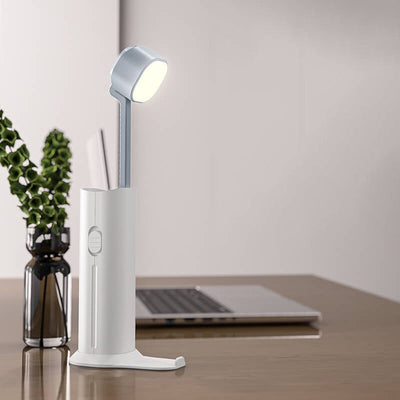 Kreative kleine einziehbare Powerbank Taschenlampe LED Tischlampe 