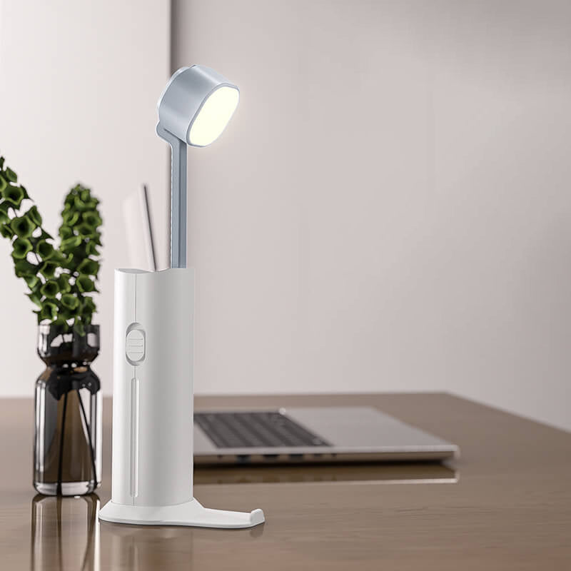 Kreative kleine einziehbare Powerbank Taschenlampe LED Tischlampe 