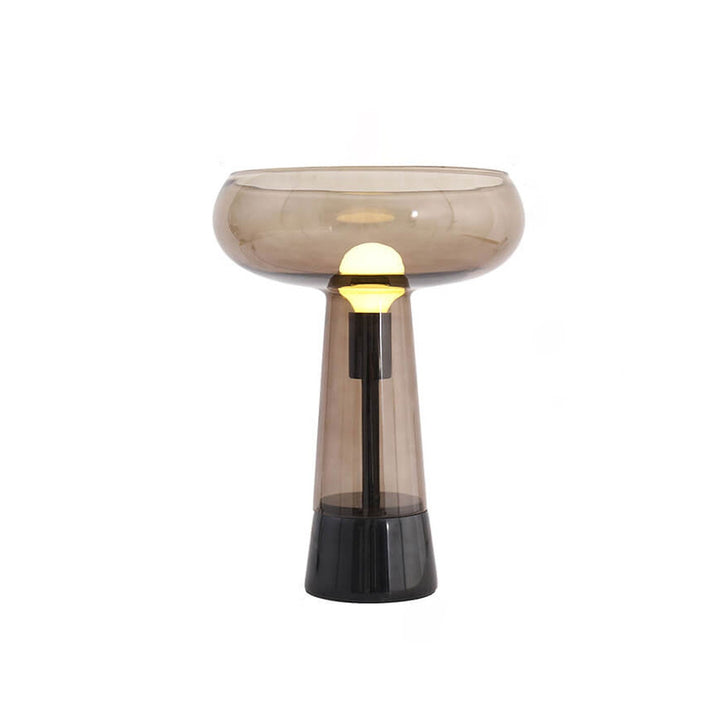 Lampe de table LED en marbre et verre créatif simple 