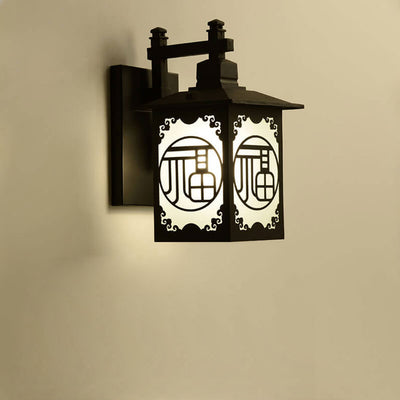 Chinese Outdoor Waterproof 1-Light Garden Light Wall Sconce Lamp