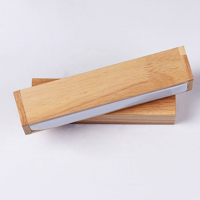 Simple Log Wooden Rectangular Rotatable LED Wall Sconce Lamp