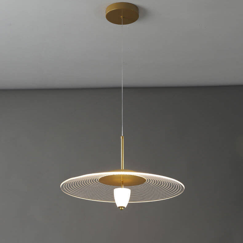 Nordic Creative Transparent Acrylic UFO Design LED Pendant Light