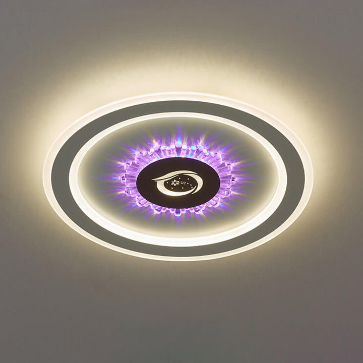 Luz de montaje empotrado LED simple de acrílico redondo 