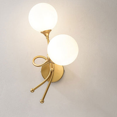 Modern Minimalist Knot Shape Design 2-Light Wall Sconce Lamp