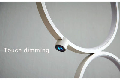 Five Circle Ring 1-Light Round  Combination Floor Lamps