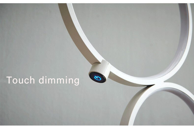 Five Circle Ring 1-Light Round  Combination Floor Lamps