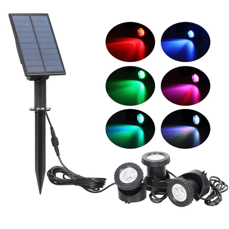 Solar Waterproof RGB Lawn Decoration LED Spotlight Landscape Light