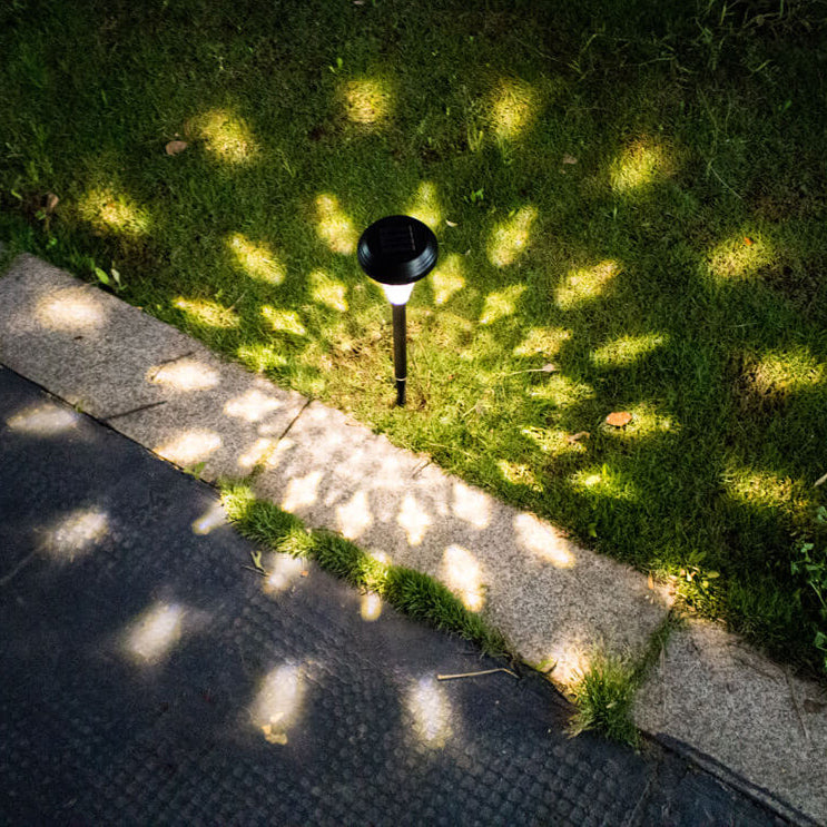 Modernes Solar-Glaskegel-LED-Gartenboden-Einsatz-Landschaftslicht im Freien 