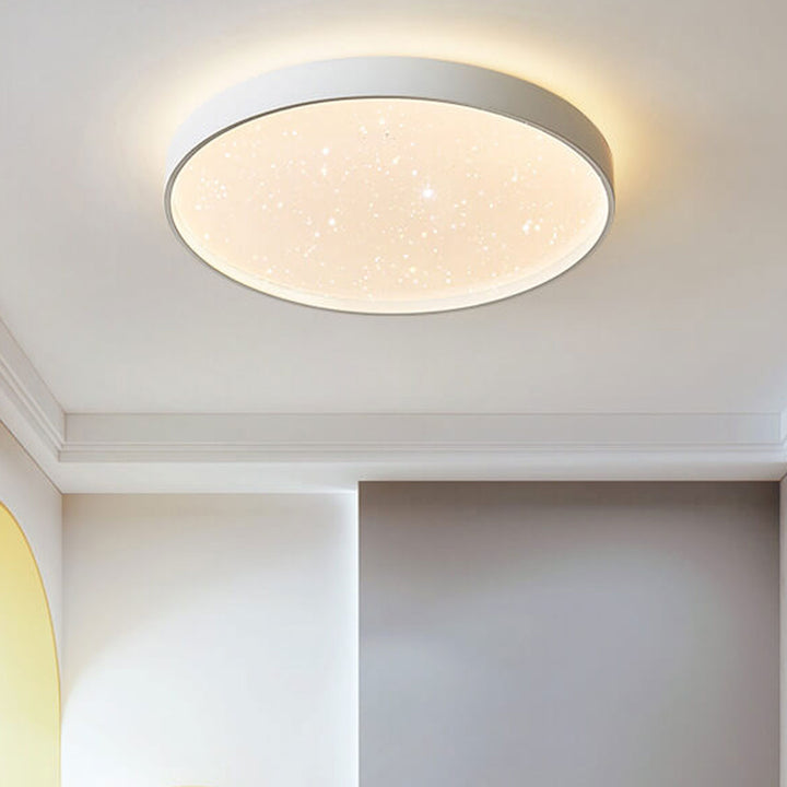 Plafonnier LED rond vide étoile créative minimaliste en fer 