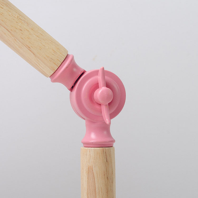 Moderne, minimalistische, einfarbige, drehbare Holz-Eisen-Tischlampe mit 1 Leuchte 