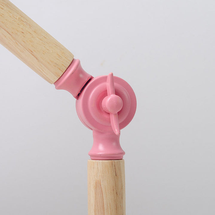 Moderne, minimalistische, einfarbige, drehbare Holz-Eisen-Tischlampe mit 1 Leuchte 
