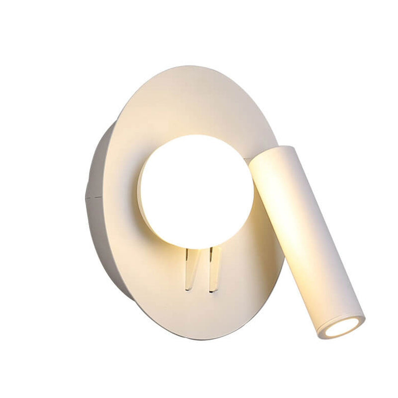 Nordic Minimalist Round/Square Acrylic Iron LED Reading Wall Sconce Lamp