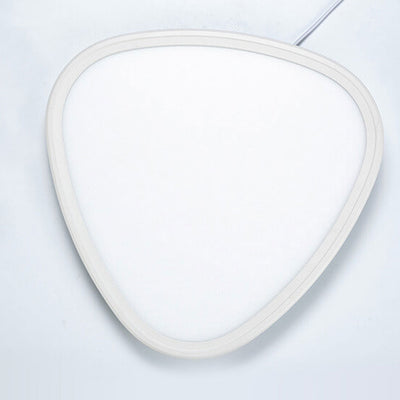 Modern Minimalist Aluminum Acrylic Round Triangle LED Flush Mount Ceiling Light