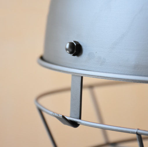 Industrial Vintage Pot Lid Mesh Iron 1-Light Pendant Light