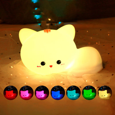 Lámpara de Mesa LED con Control Remoto Pat de Silicona para Gato Creativo Moderno 