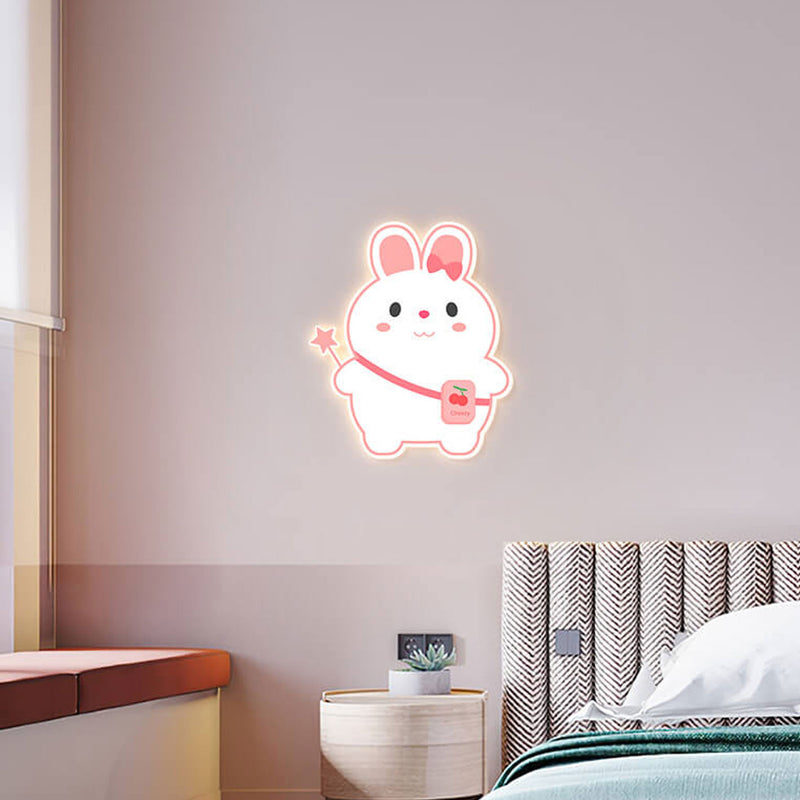 Creative Cartoon Rabbit Unicorn Kids LED Wall Sconce Lamp