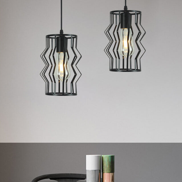 Retro Industrial Iron Creative Hollow Design 1-Light Pendant Light