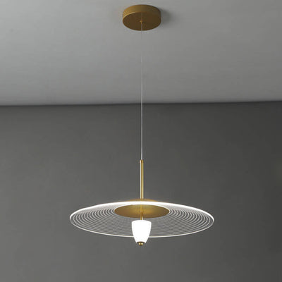 Nordic Creative Transparent Acrylic UFO Design LED Pendant Light