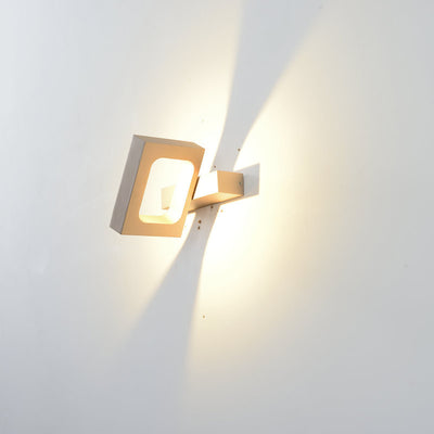 مصباح حائط LED دوار مسطح مربع بتصميم حديث وبسيط 