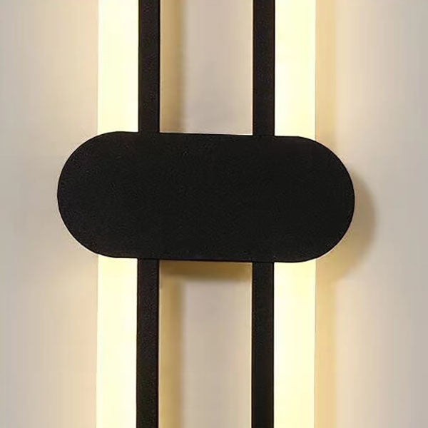 Moderne minimalistische Rundring-LED-Wandleuchte aus Acryl-Aluminium 