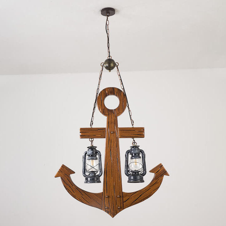 Retro Industrial Boat Anchor 2-Light Island Light Kronleuchter