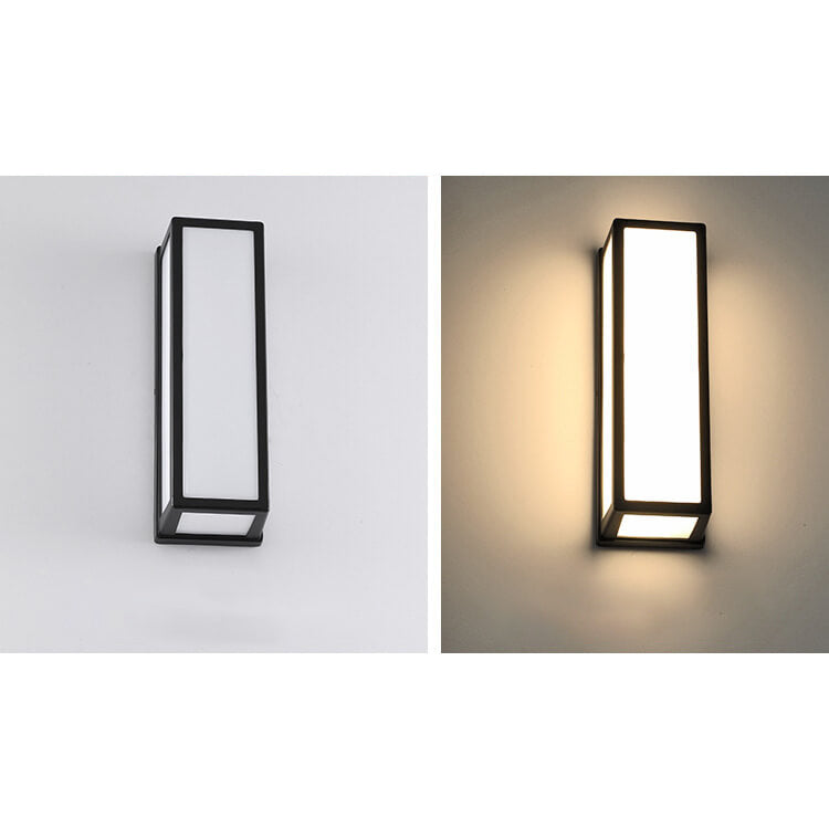 Modern Creative Geometry Aluminum Outdoor Waterproof LED Wall Sconce Lamp