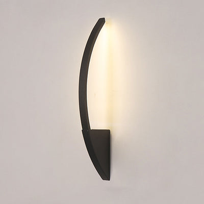 Nordic Minimalist Arc Line Iron Acrylic LED Wall Sconce Lamp