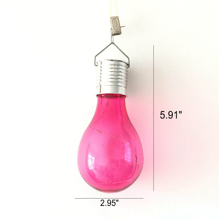 Ampoules de couleur créatives en plastique LED solaire de jardin suspendue 