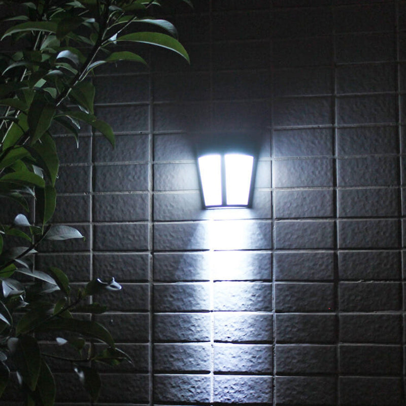 European Solar 6 LED Outdoor Patio Fence Wall Sconce Lamp