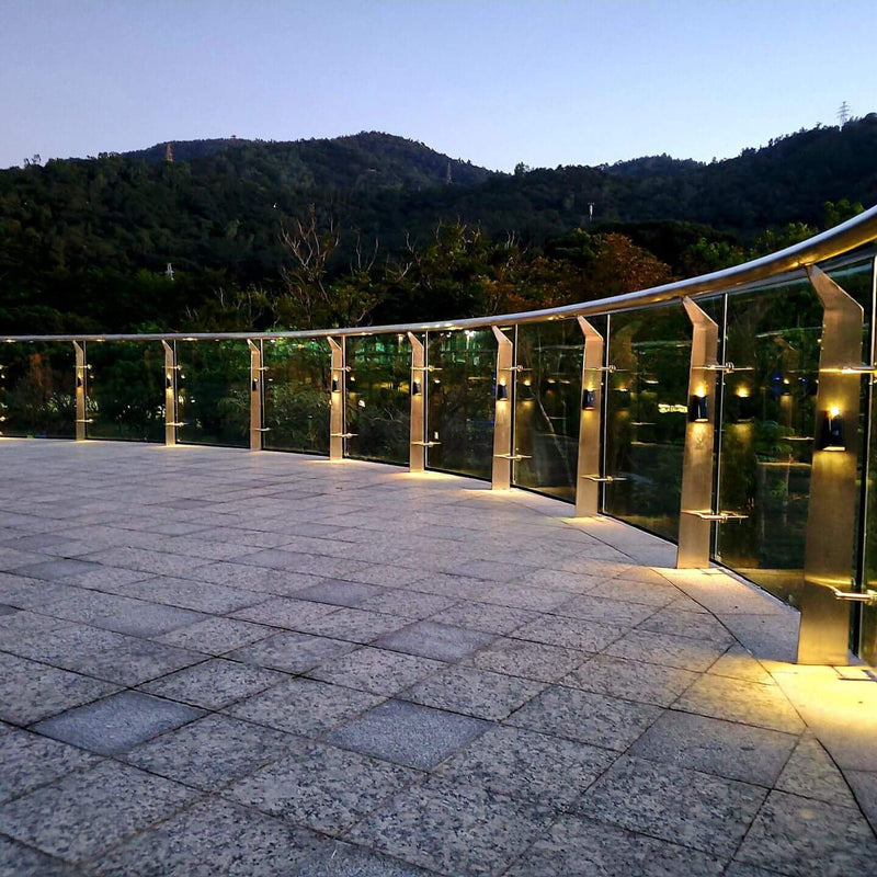 Applique murale LED solaire trapézoïdale simple pour l&