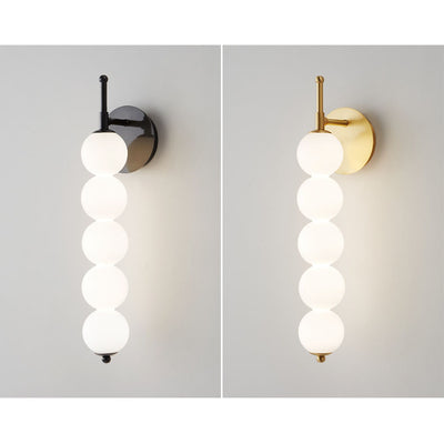 Nordic Light Luxury Glass Pearl LED Wall Sconce Lamp