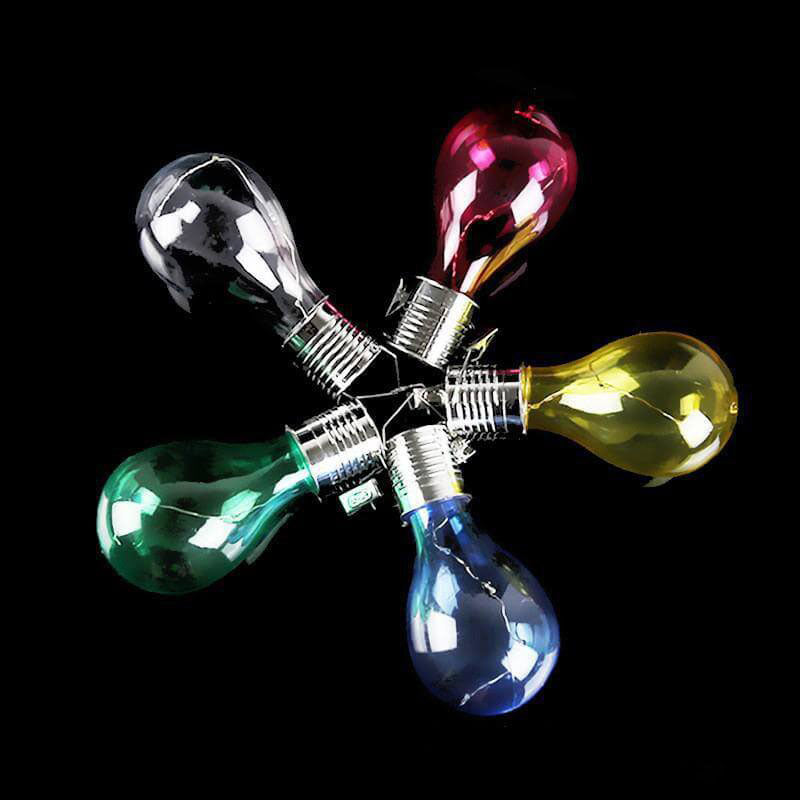 Ampoules de couleur créatives en plastique LED solaire de jardin suspendue 