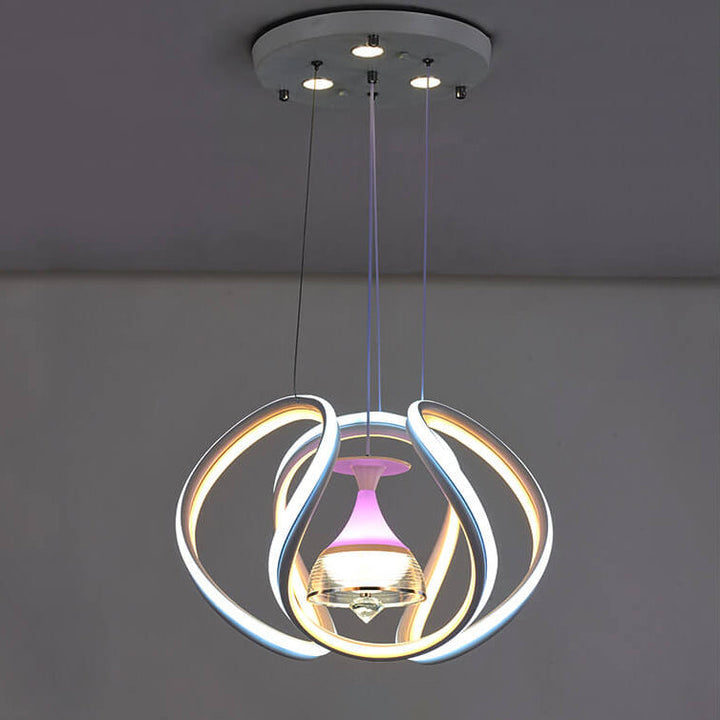 Lámpara de Araña LED de Combinación de Línea Creativa Nórdica 