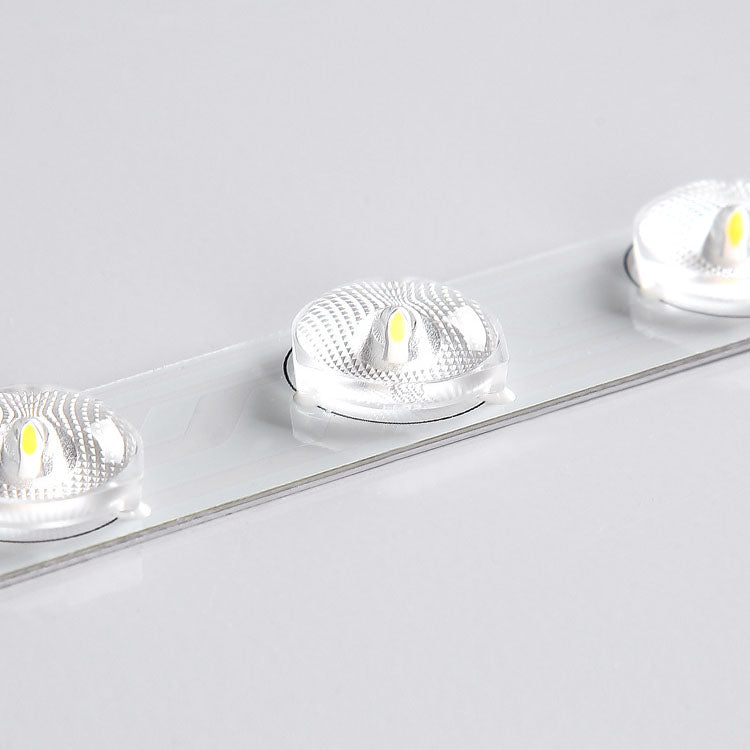 Luz de techo empotrada LED acrílica redonda de nogal chino minimalista 