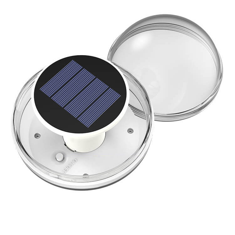 Modernes rundes wasserdichtes Solar-LED-Wasserdrift-Licht im Freien 