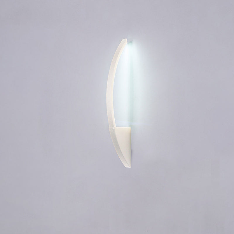 Nordic Minimalist Arc Line Iron Acrylic LED Wall Sconce Lamp