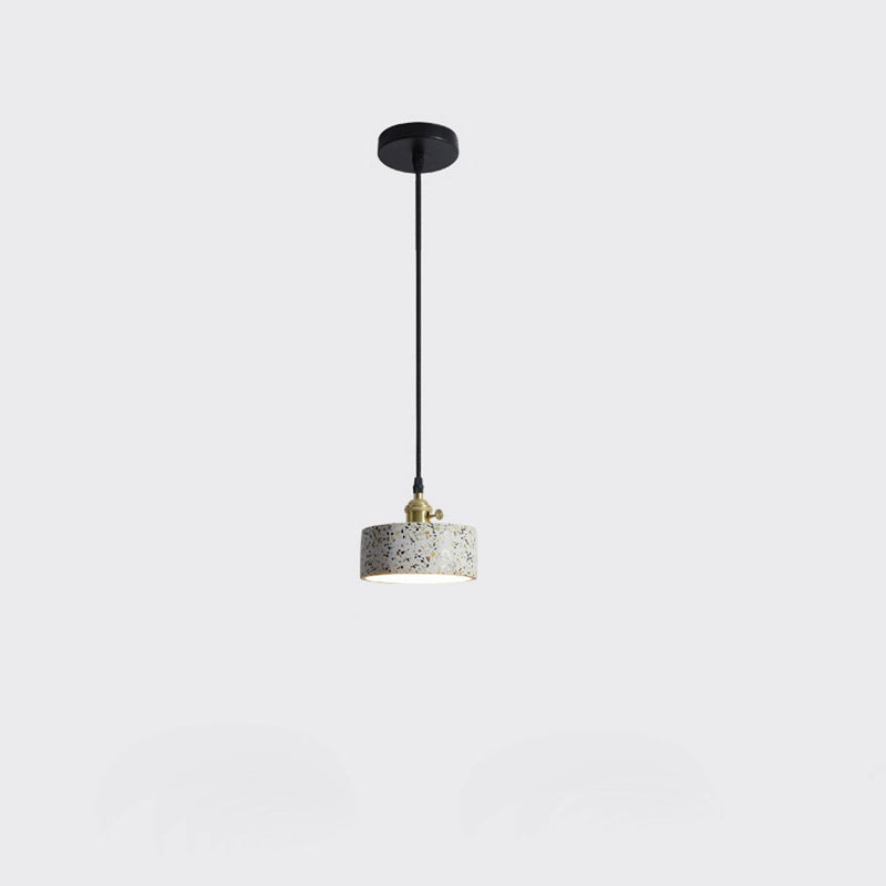 Nordische minimalistische Mühlstein-Hardware Runde 1-Licht-Pendelleuchte