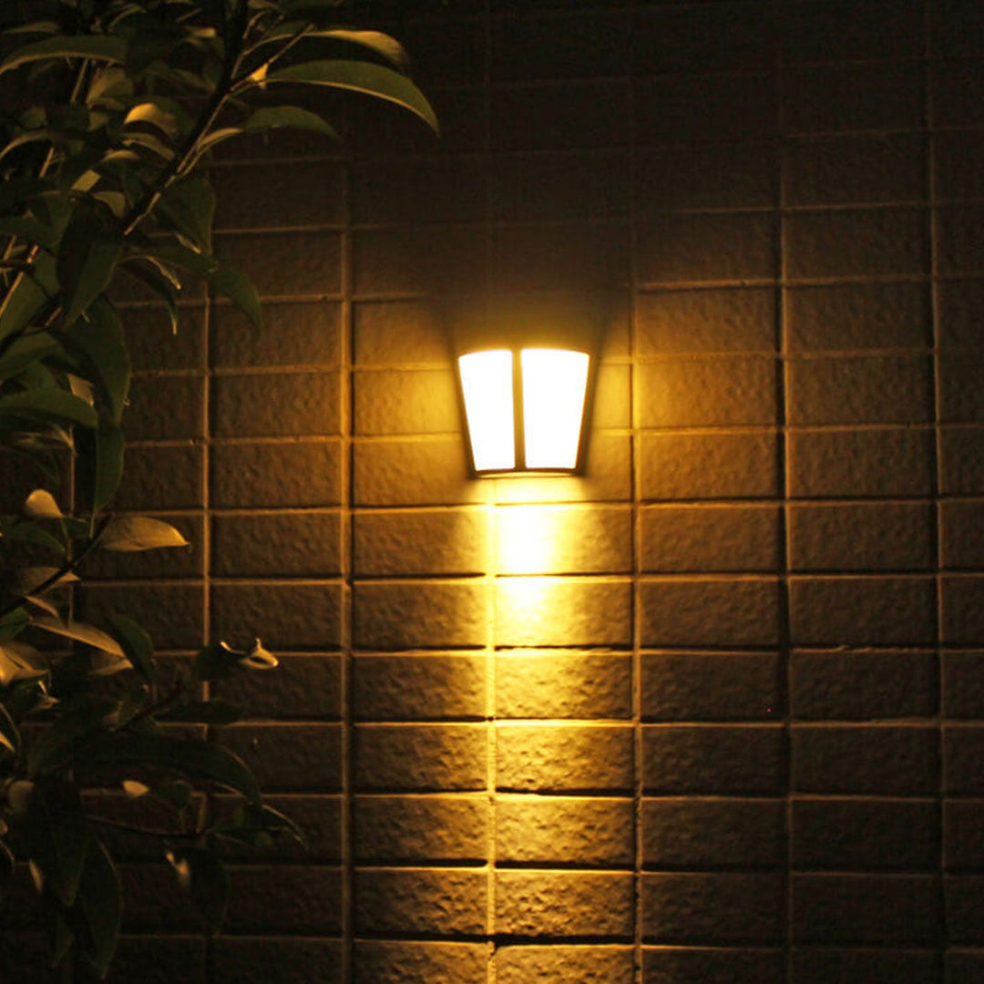 Europäische Solar 6 LED Außenbereich Patio Zaun Wandleuchte 