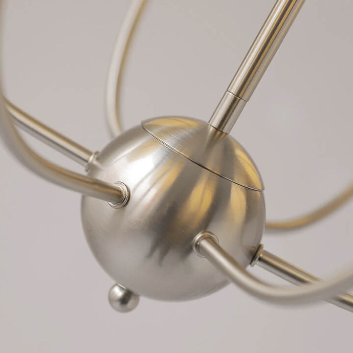 Vintage Minimalist Tulip Ceramic 4/6 Light Chandelier