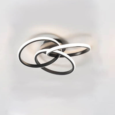 Nordic Light Luxus Ring Gestaffeltes Überlappungsdesign LED-Deckenleuchte 