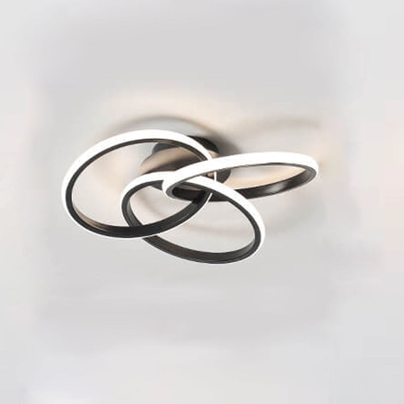 Nordic Light Luxus Ring Gestaffeltes Überlappungsdesign LED-Deckenleuchte 