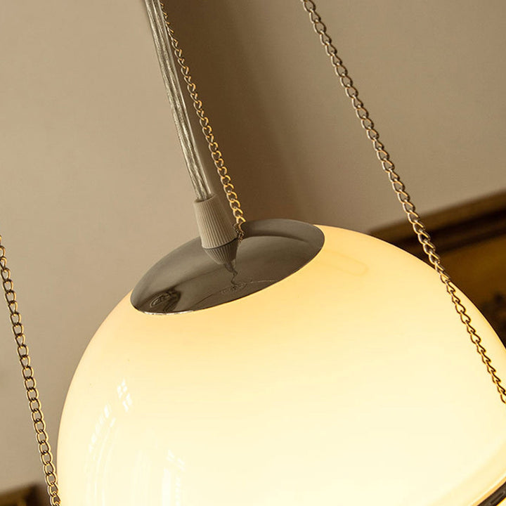 Japanische Vintage Wabi-Sabi Glas Pendelleuchte mit 1 Leuchte 