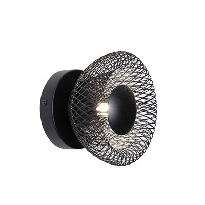 Moderne kreative Eisen-Hardware-runde Maschen-1/2 helle Wandleuchte-Lampe