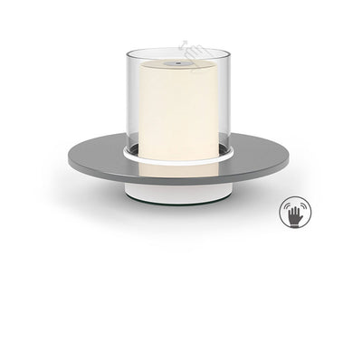 Lampe de Table Moderne à Bougie LED Cylindrique de Luxe Léger 