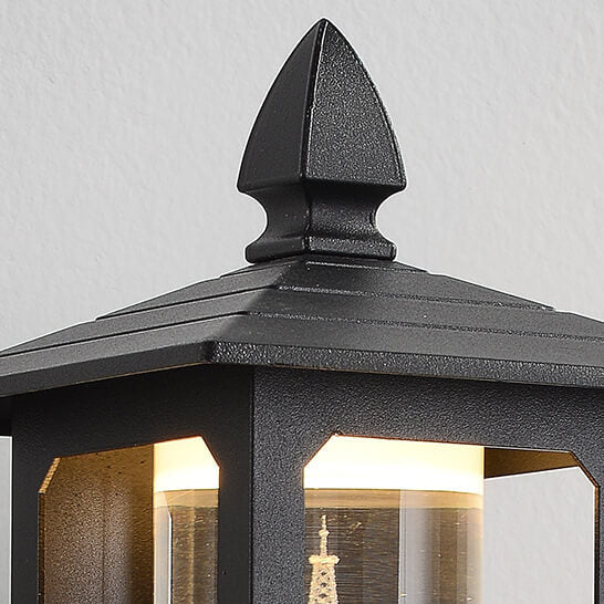 Traditional Chinese Zinc Alloy House Pagoda LED Waterproof Wall Sconce Lamp For Outdoor Patio